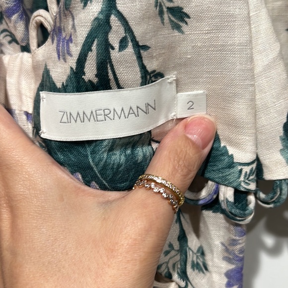 Zimmermann Exclusive Mytheresa – Cassia floral linen crop top - Picture 10 of 12